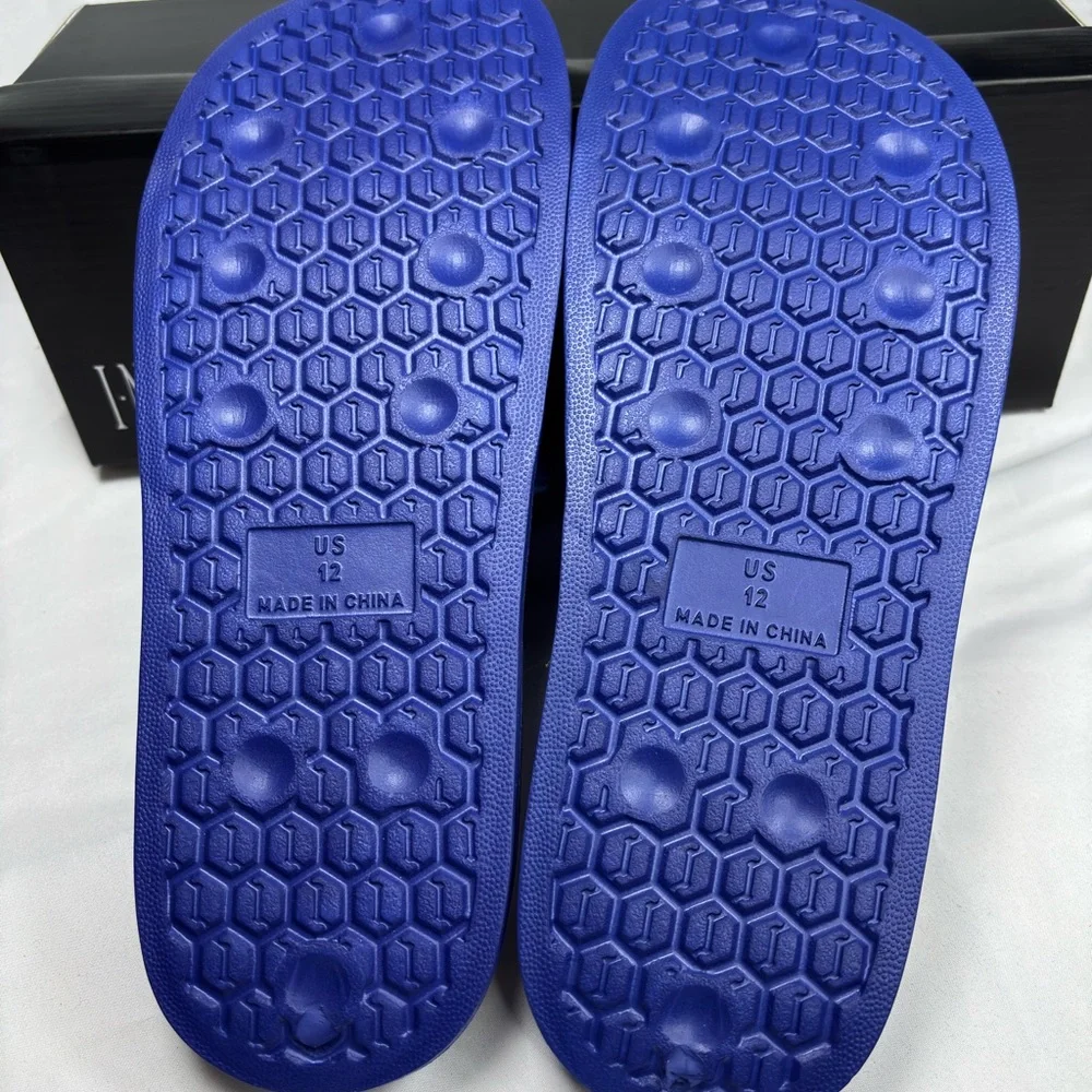 INC International‎ Concepts Blue Slide Sandals Size 12 Men’s | New in Box